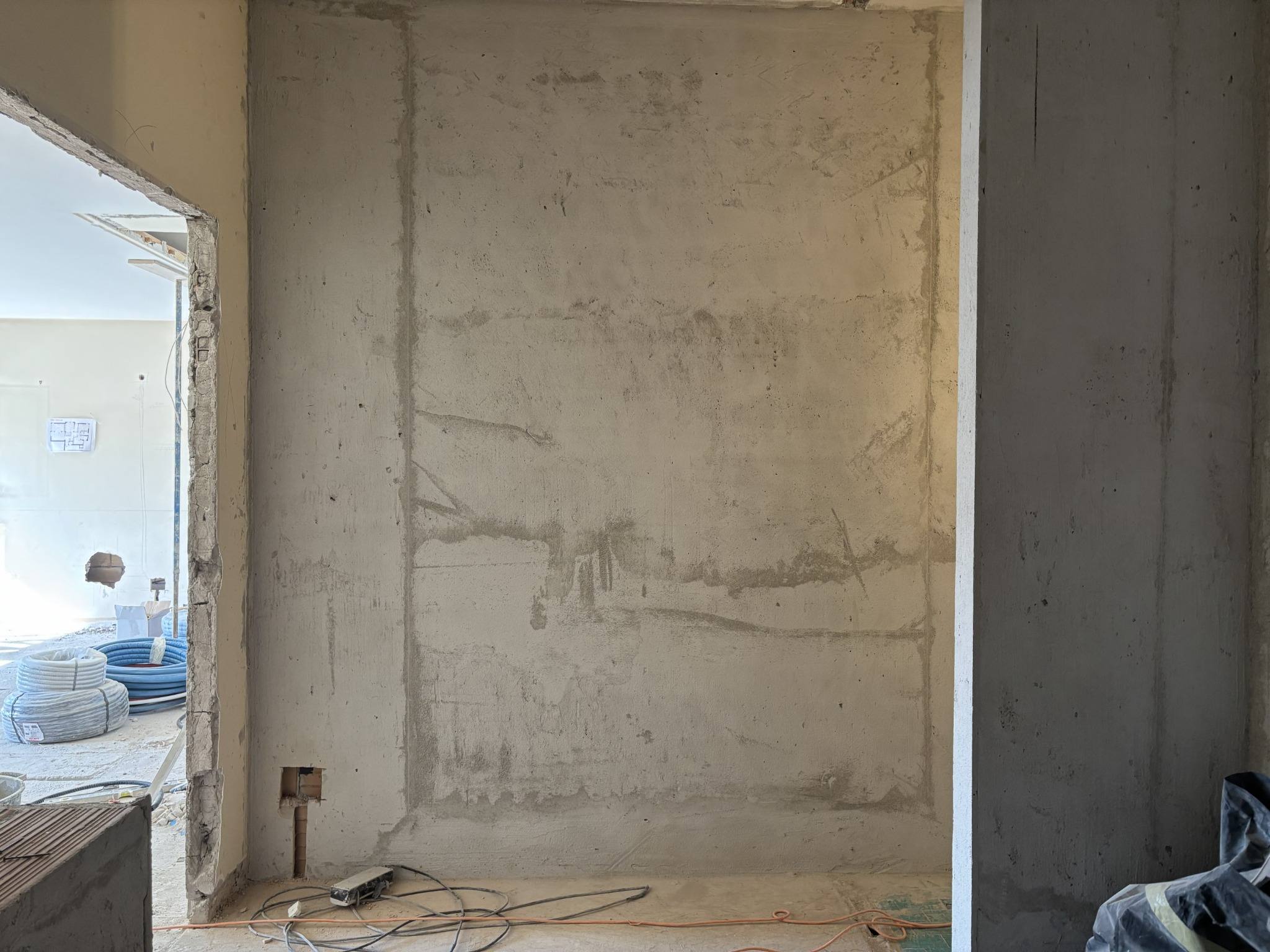 Ingresso e quinta materica — Cantiere