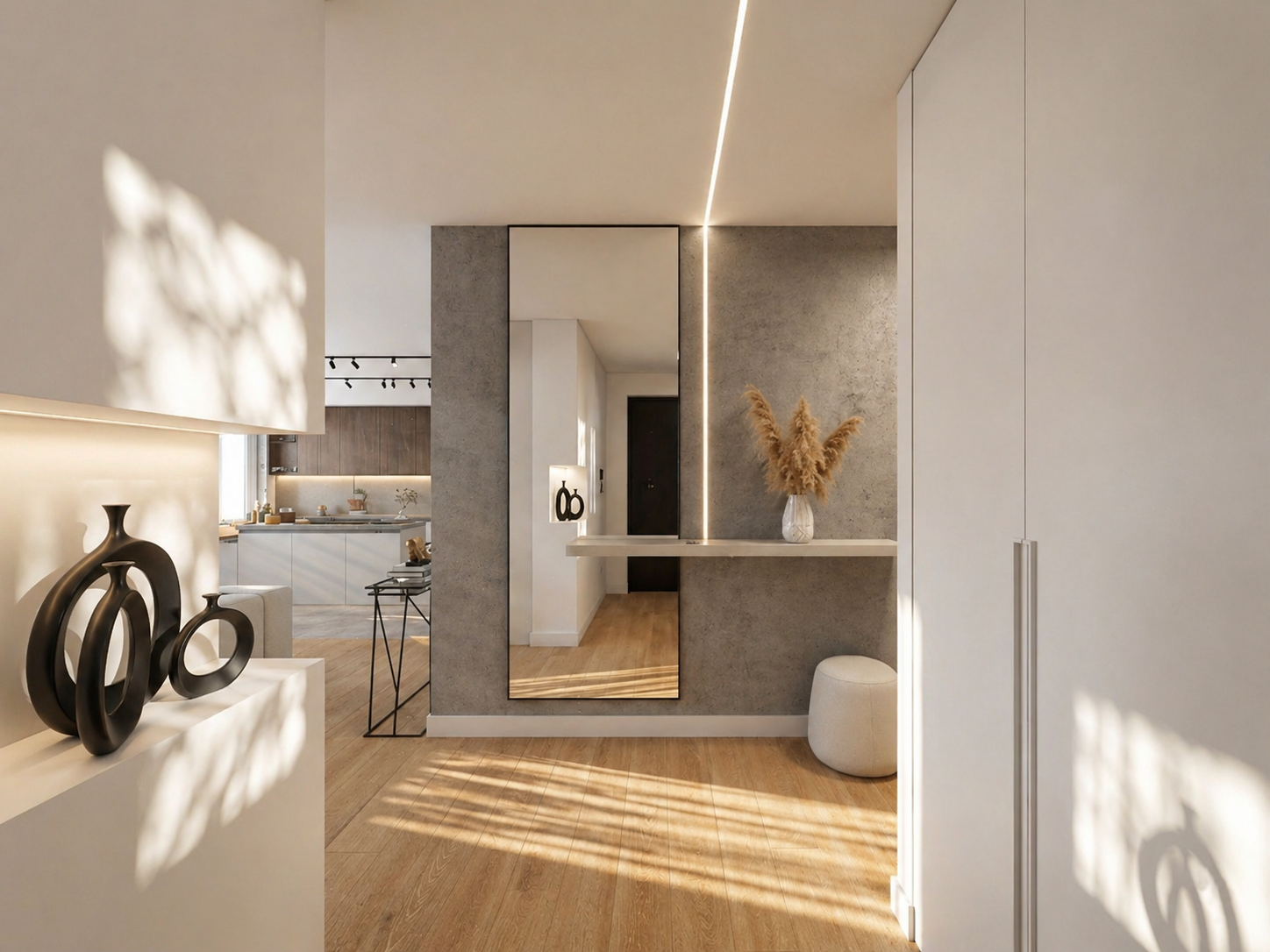 Ingresso e quinta materica — Render