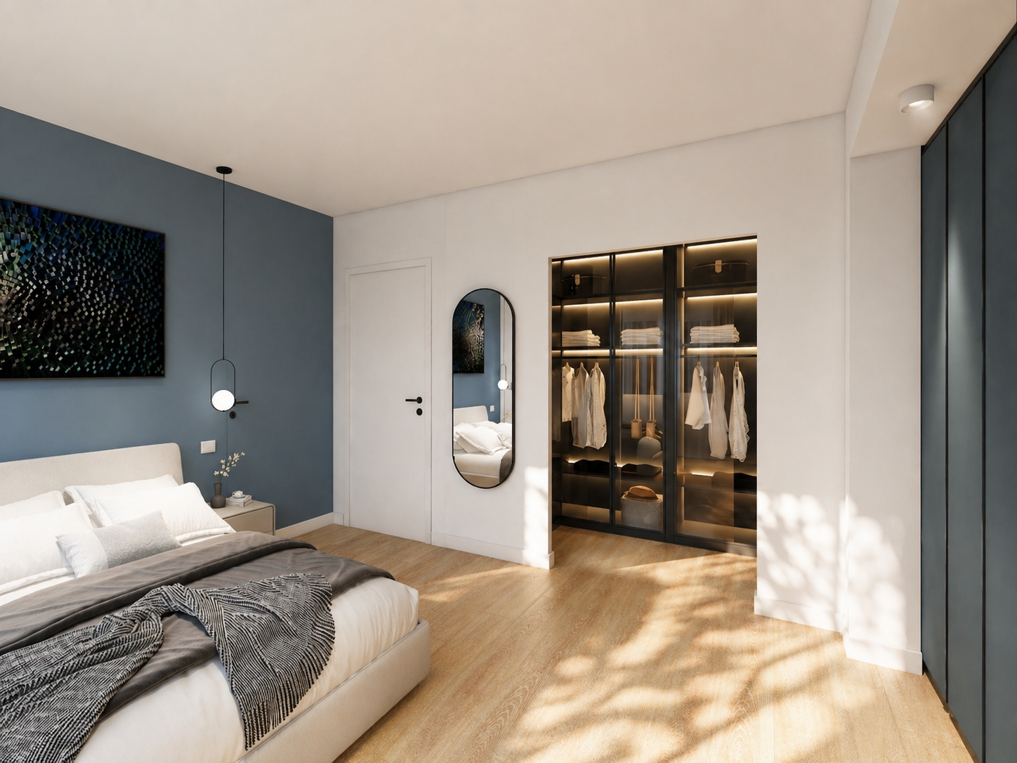 Camera e cabina armadio — Render